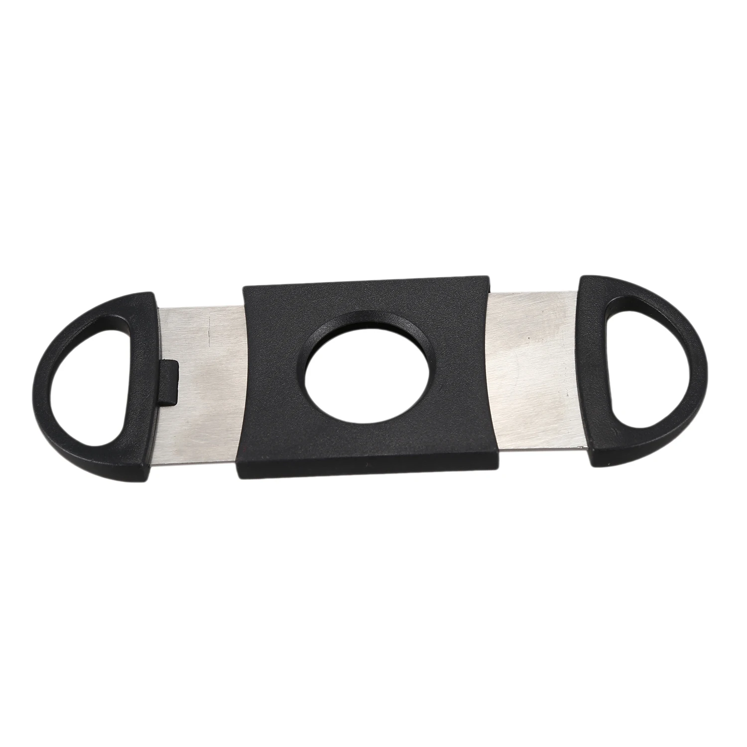 Oval-Shaped Cigar Cutter, Double Cut Blade