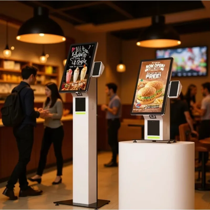 Inch Automatic Touch Screen Unattended Self Ordering Self Service Payment Kiosk Machine Android Win Kiosk Restaurant