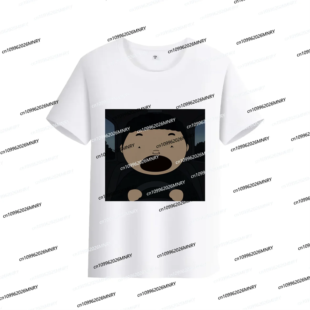 The Curly Hair Driver tshirt Road Rage Driver tshirt Summer Man tshirt Printed Cotton Neutral Top Men's Women's Fashion T-shirt