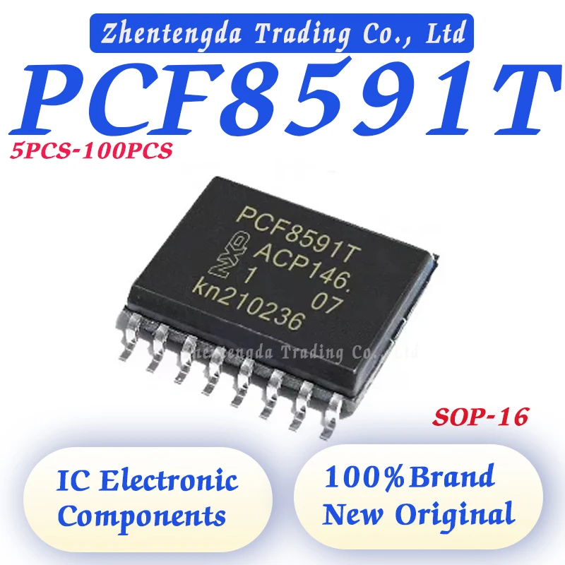 

5PCS-100PCS PCF8591T/2,518 PCF8591T PCF8591 PCF85 PCF IC ADC/DAC 8BIT 11.1K 16SO