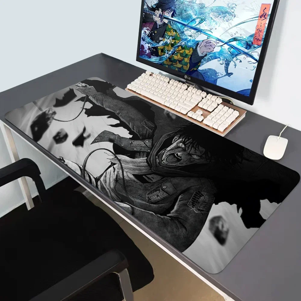 Attack on Titan Levi HD Anime Image Print Mouse Pad Laptop Gamer Gaming Accessories Keyboard Mousepad Natural Soft Rubber Carpet