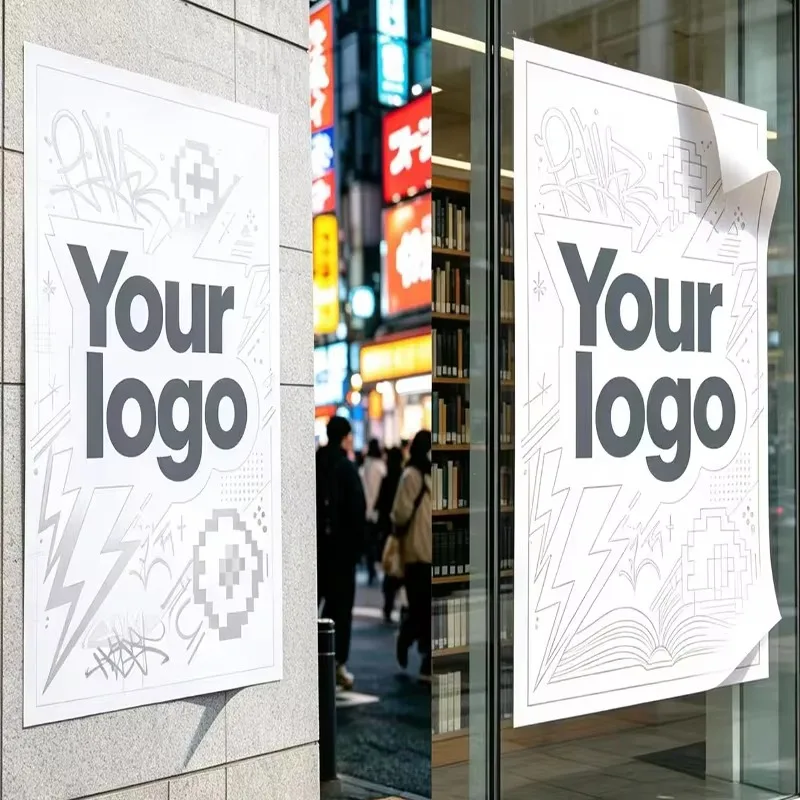Custom Waterproof Discount Business Store Wall Decor Advertising Stickers Self-Adhesive Wall Stickers Restaurant Shop Promotion