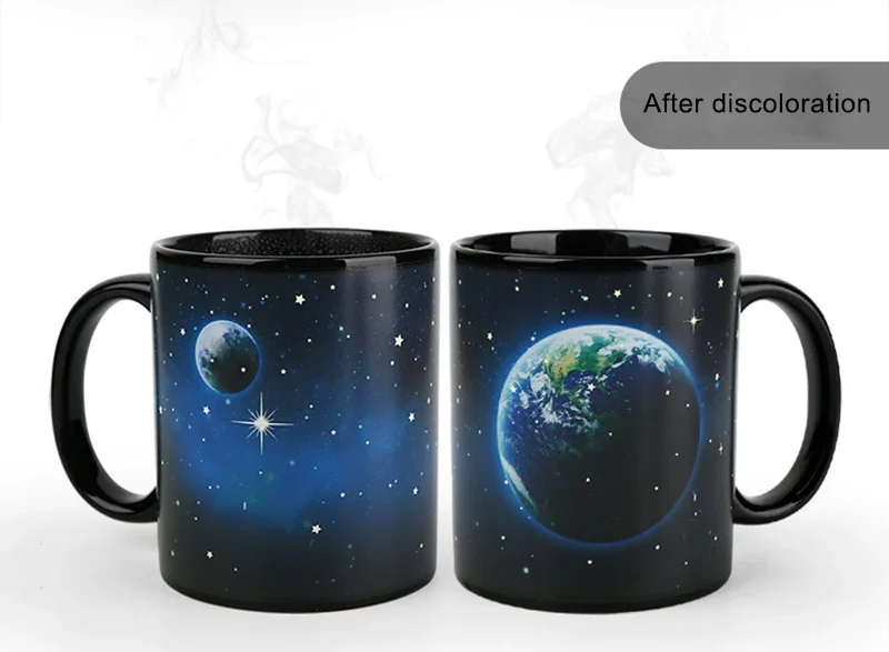 Creative Earth Magic Mug Sublimation Tumblers Coffee Cup Drinkware Ceramic Mugs Discoloration Cups Personalized Gifts Custom Bar