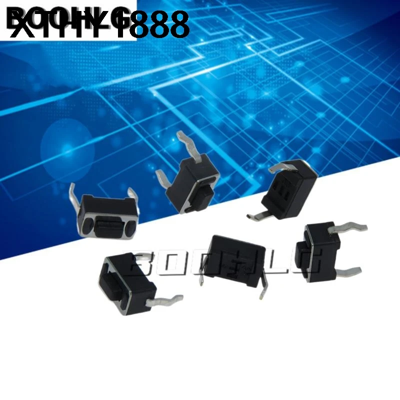 

100pcs 3*6*4.3 mm Panel PCB Momentary Tactile Tact Push Button Micro Switch 2 Pin DIP Light Touch Keyboard