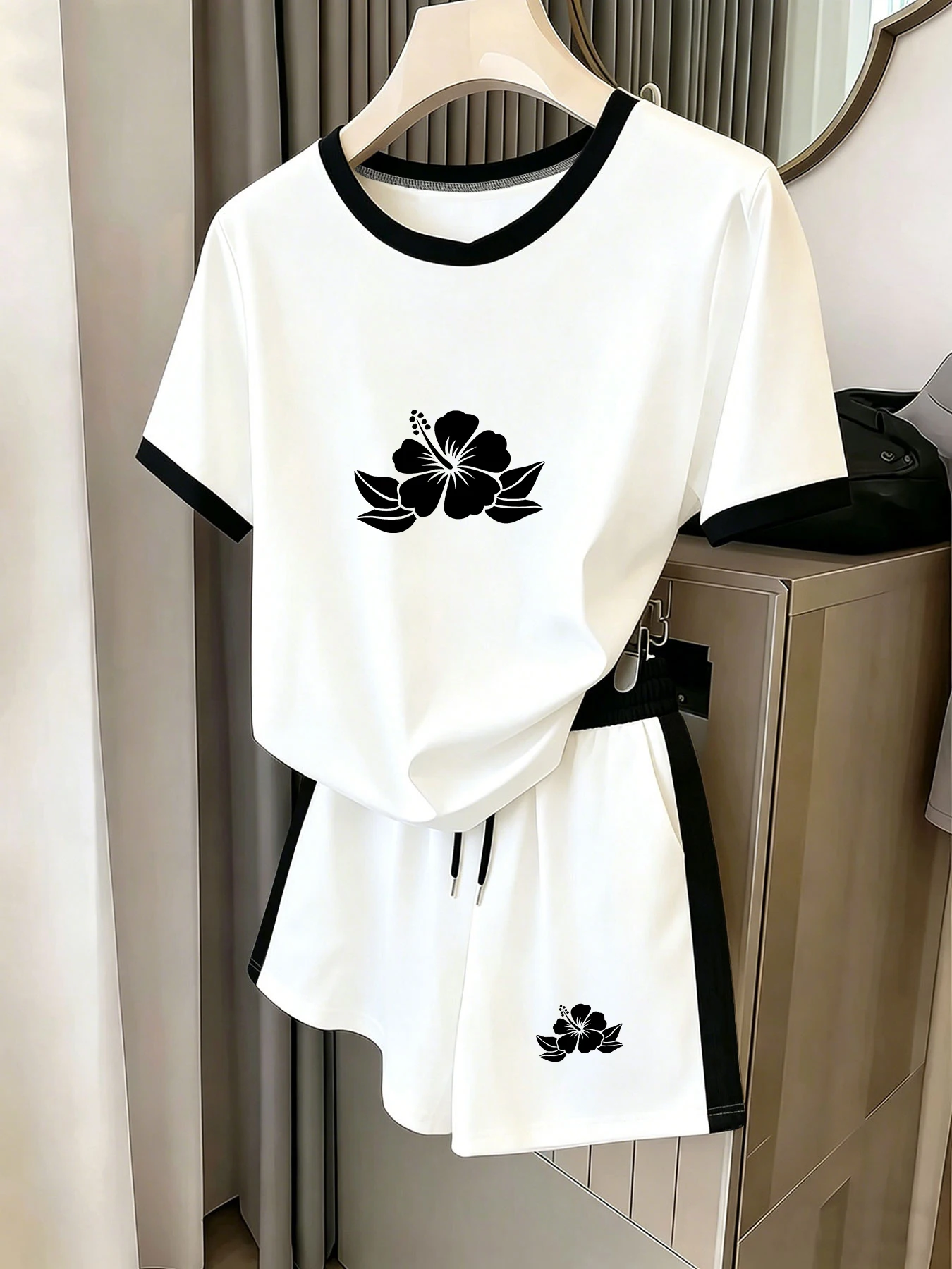 Summer Clothing Nyc - Conjunto de pantalones cortos de manga