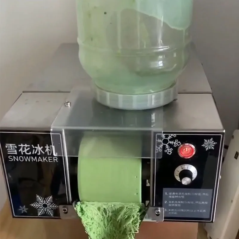 EU US PLUG Snow Ice Maker Shaver Machine Europe Snowflake Ice Machine Korea Bingsu Machine Snowflake Ice Shaving Machine