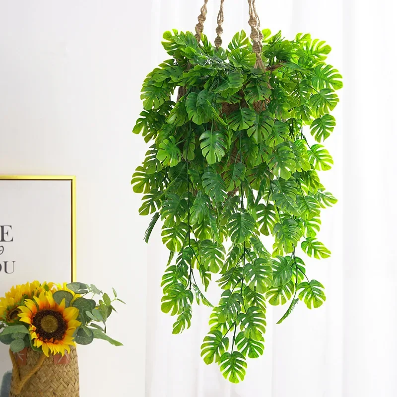 Plantas de vid colgantes de hierba persa Artificial, guirnalda de vides de plantas falsas, decoración de fondo de pared interior y exterior,