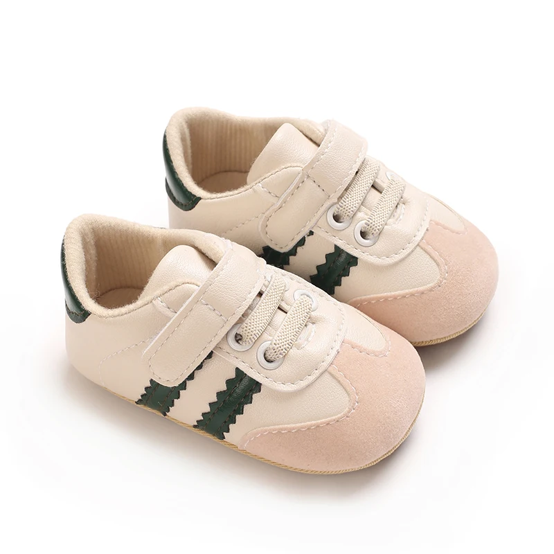 Fashionable Korean Version Men's And Women's Sports Shoes Indoor Soft Rubber Sole Anti Slip Front Shoes 0-18M Baby Shoes