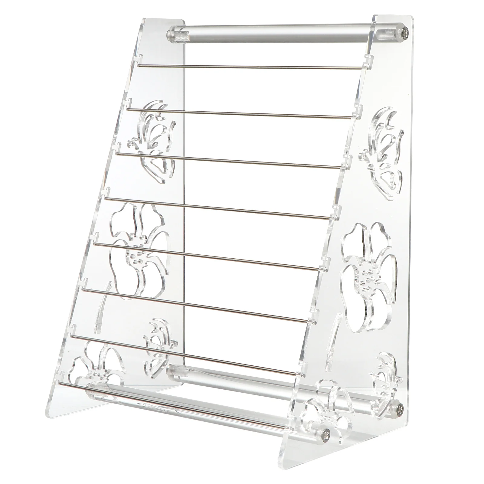 1Pcs Acrylic Jewelry Display Rack 8 Tier Organizer Clear Holder for Bracelets Charms Beads Creative Jewelry Display Organizer