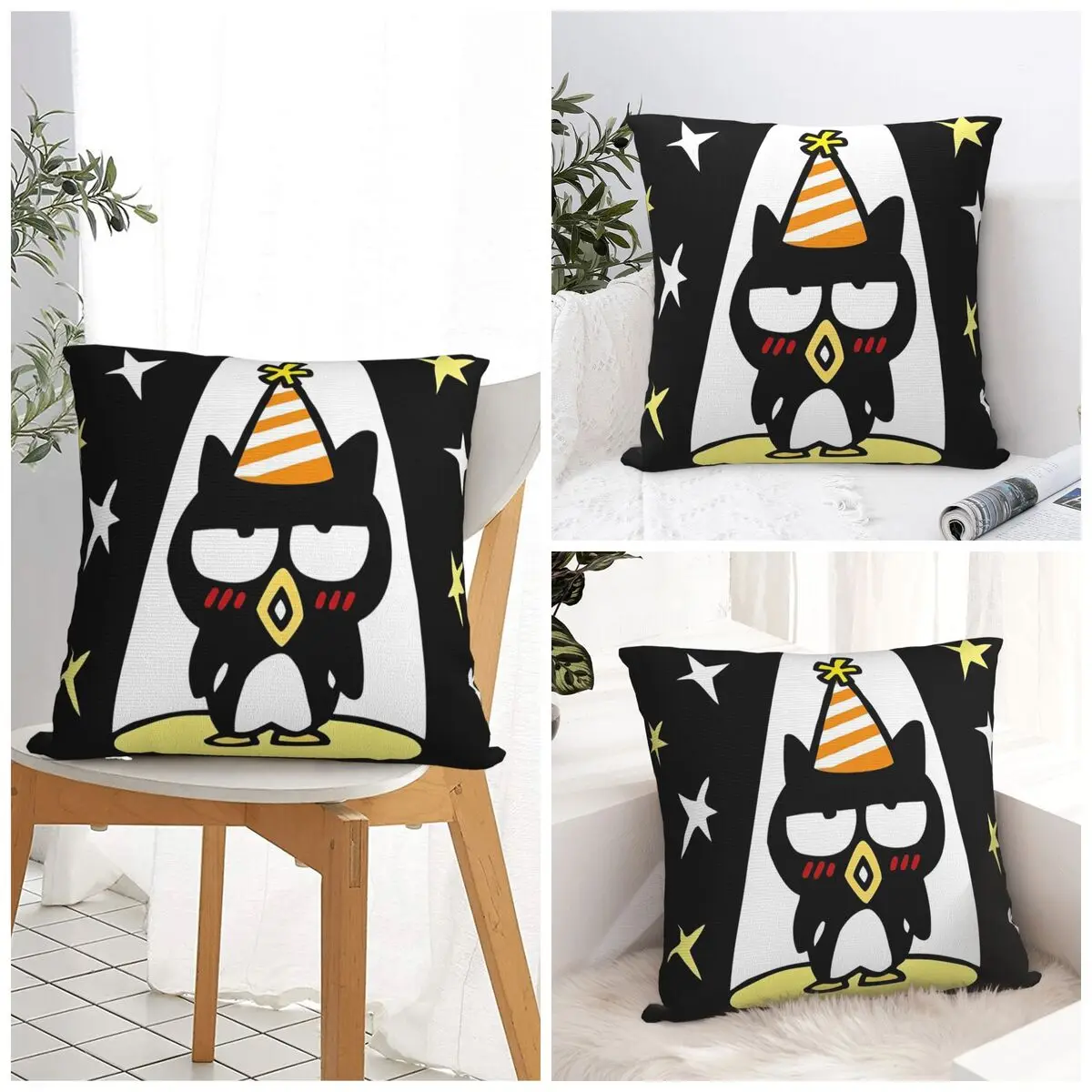 

Наволочка Bad Badtz Maru, графический чехол для подушки, новинка, наволочка для дивана, спальни, домашний декор, наволочки