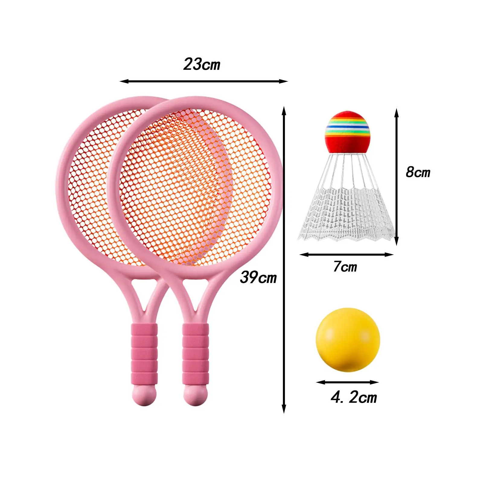 

Kids Tennis Set with Rackets And Shuttlecock - Fun Outdoor Game for Children