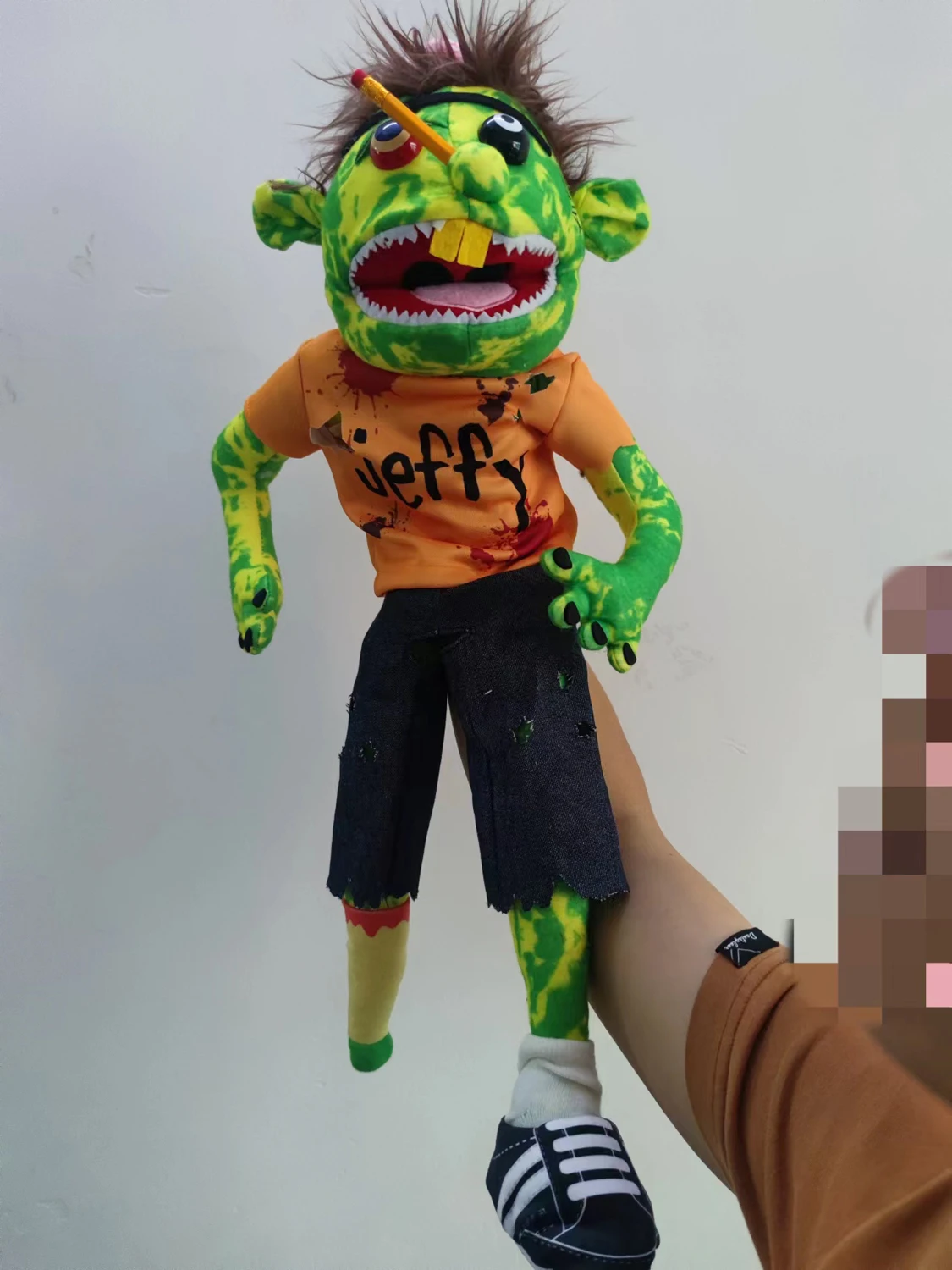 Zombie Jeffy Puppet Authentische SML Merch Volle Größe