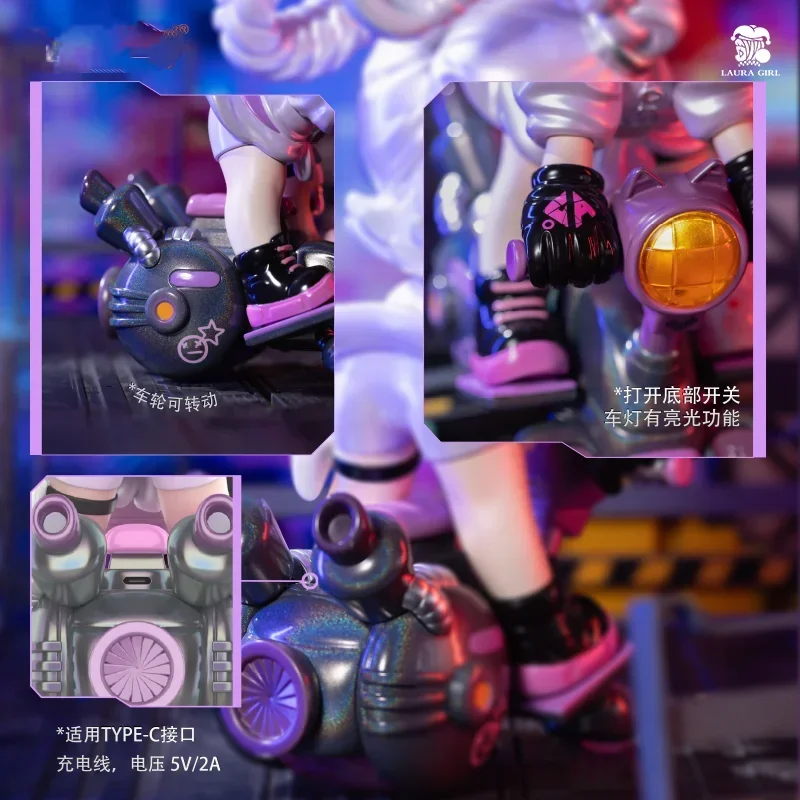 

TOYCITY LAURA The Electro Girl 200% Limited Edition Toys Doll Cute Anime Figure Desktop Ornaments Gift Collection