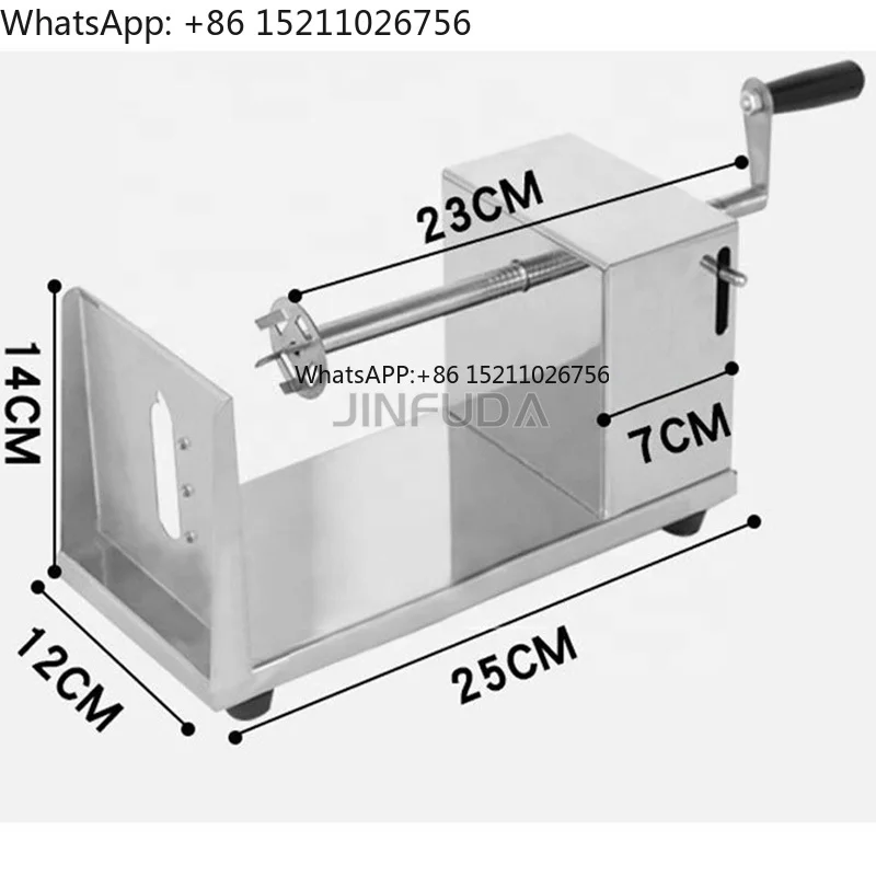 Stainless Steel Semi-automatic Potato Curly Fry Cutter Potato Tower Machine Potato Twister Cutter