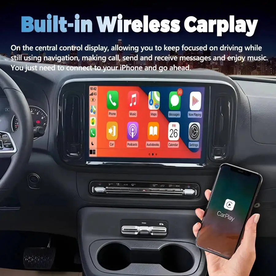 13inch For Mercedes Benz Vito 116 W447 2024 Car Multimedia Video Player Stereo GPS Screen Auto Navigation Carplay DSP Android