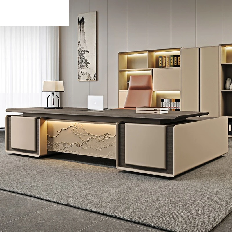 

Guangdong Modern Simple New Chinese Light Luxury Office President Desk