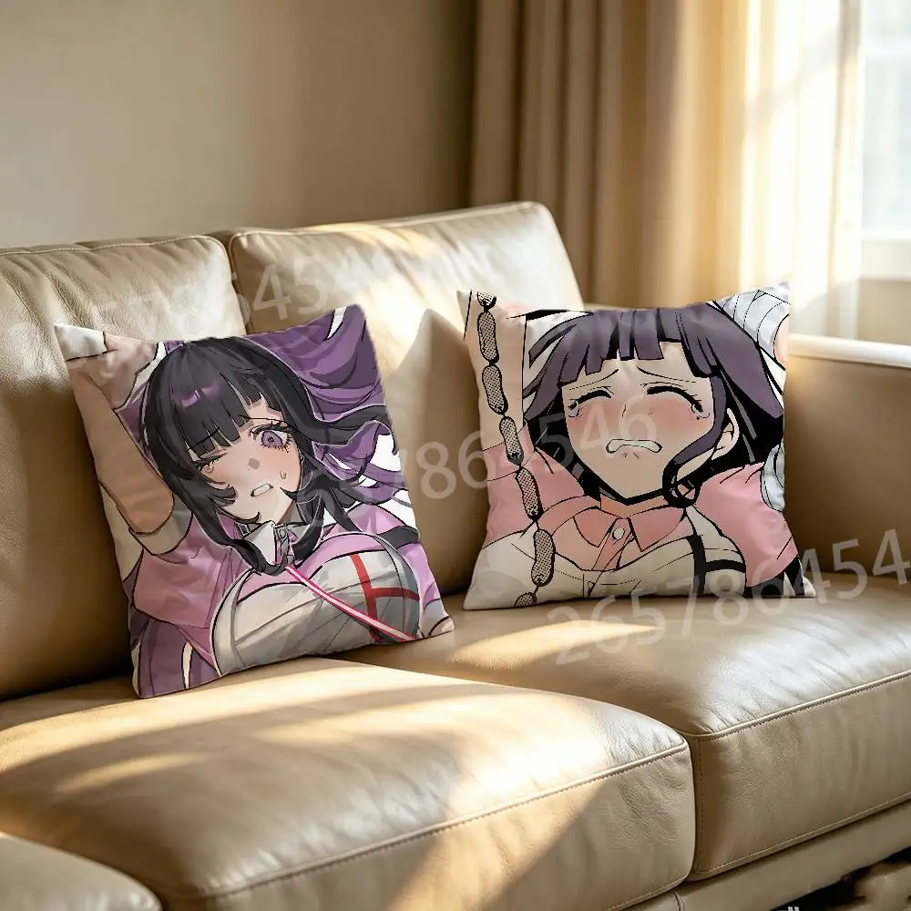 M-mikan T-tsumiki Polyester Printed Pillow Cover Square 30 35 40 45 50 55 cm Soft for Sofa Bed Car Home Decor