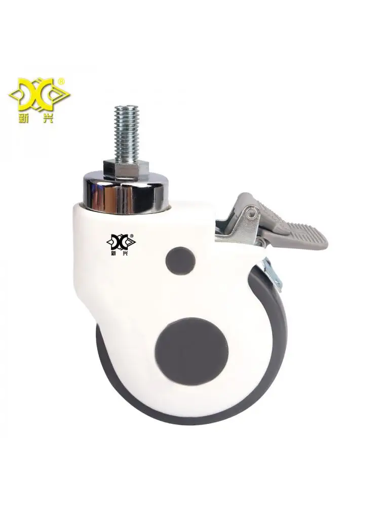 

1 Pc /3 Inch M12 Screw Rod TPR Medical Wheel Medical Equipment Caster Universal Wheel Crib Beauty Wheel