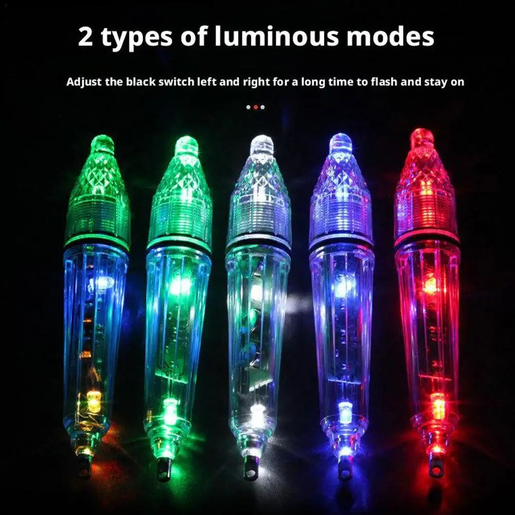 LED Fish Attracting Light 2 Modes Sea Fishing Freshwater Universal Deep Water Fish Attracting Light Perch Pike Squid Ect