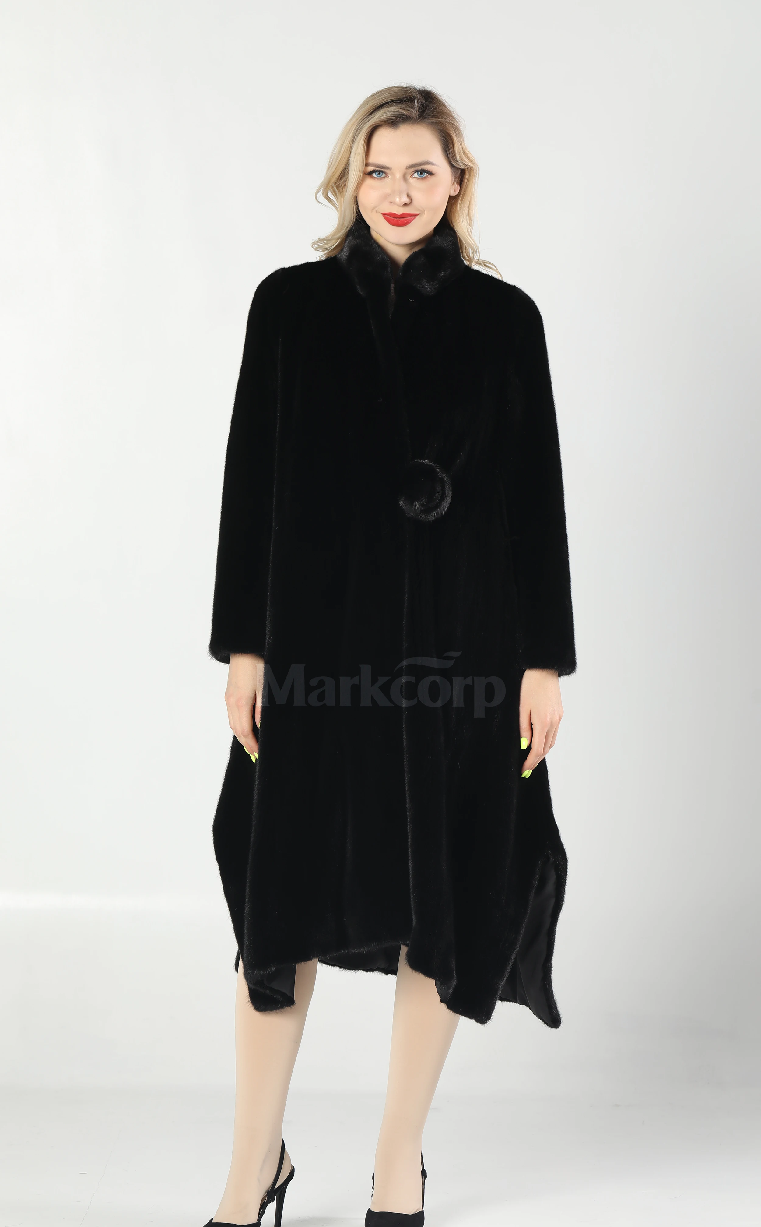 【Markcorp】معطف فرو المنك خمر عصري