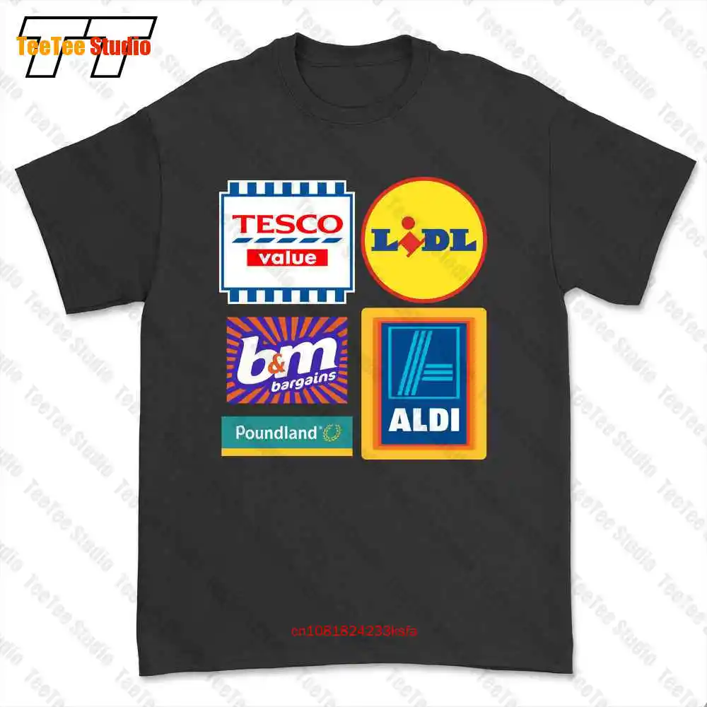 Бюджетный супермаркет, Tesco Value, Lidl, Aldi, футболка Poundland Tee SOUB