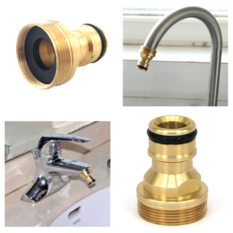 1/3PCS Universal Tap Kitchen Adapters Brass Faucet Watering Garden Tools Tap Connector Mixer Hose Adaptor Basin Fitting