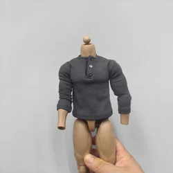 1/6 Scale Male Female Grey Long Sleeve T Shirt Sweater for 12''Men Bodies Accessories