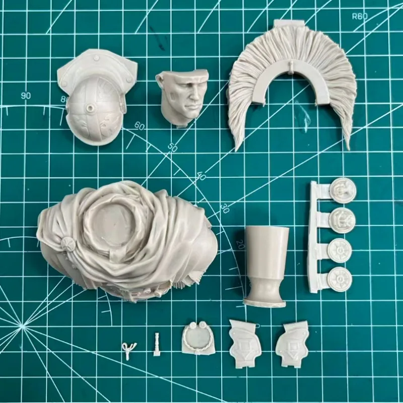 1/10 Scale Resin Bust Assembled Model Kit Ancient Roman Officer History Hobby Miniature Sculpture Unassembled and Unpainted view 5
