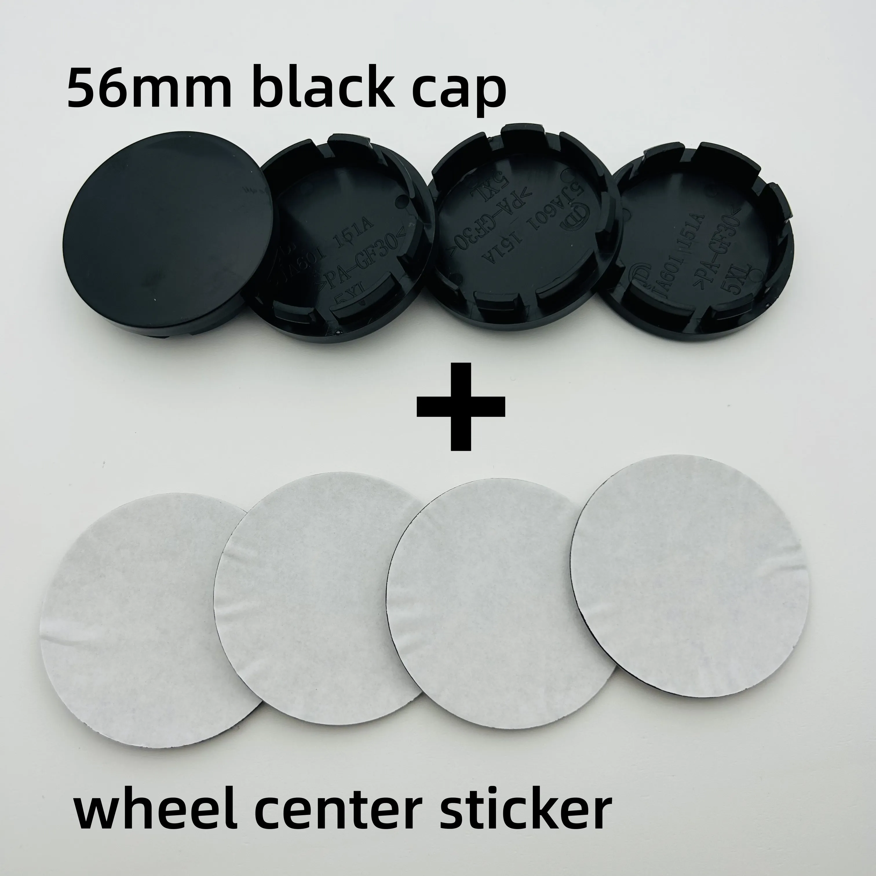 Car Wheel Center Hub Cap, 3D Emblema, Auto Rim Refit Badge Covers, Sticker Styling Acessórios Do Carro, 56mm, 60mm, 65mm, 90mm, Novo, 4 peças por conjunto
