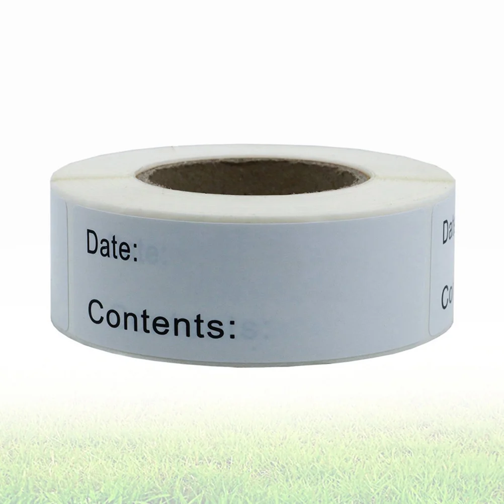 

2 Rolls English Record Date Stickers Natural Paper Self-Adhesive DIY Classified Index Note Stickers for Crafting Home School