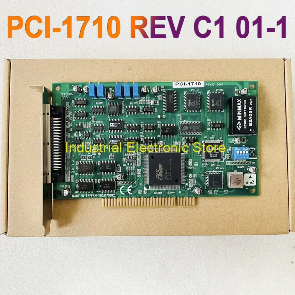 For Advantech Data Capture Card Acquisition Card PCI-1710 REV C1 01-1