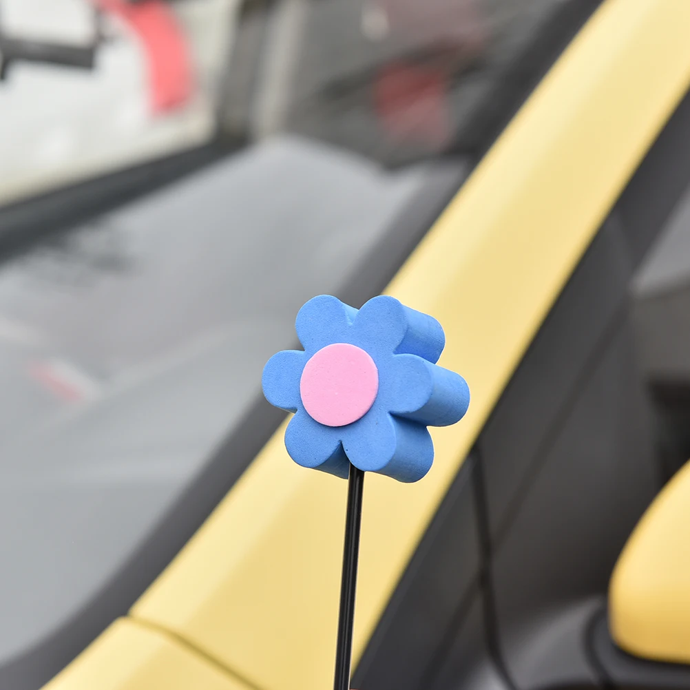 1 Pcs Lovely Eva Flower Decorative Car Antenna Topper Balls Color Random