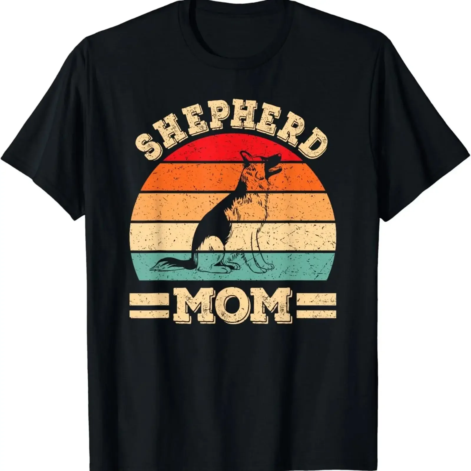 Funny German Shepherd Mom Dog Lover Retro Women T Shirt vintage Washed fashion Casual Unisex designer clothes Stylish graphic