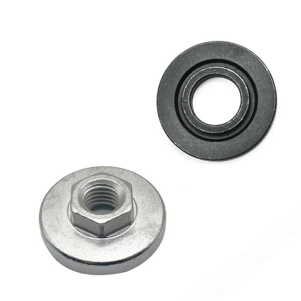 For 125/150/180/230 Type Angle Grinder Parts Power Tool Parts Metal Flange Nut Angle Grinder Parts Griders Steel Lock Nuts