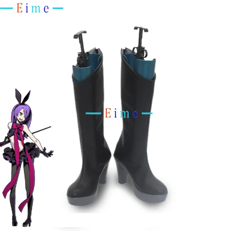 Stacia Cosplay Shoes Anime Accessories Halloween Carnival Boots PU Shoes Cosplay Props Black High Heels Custom Made