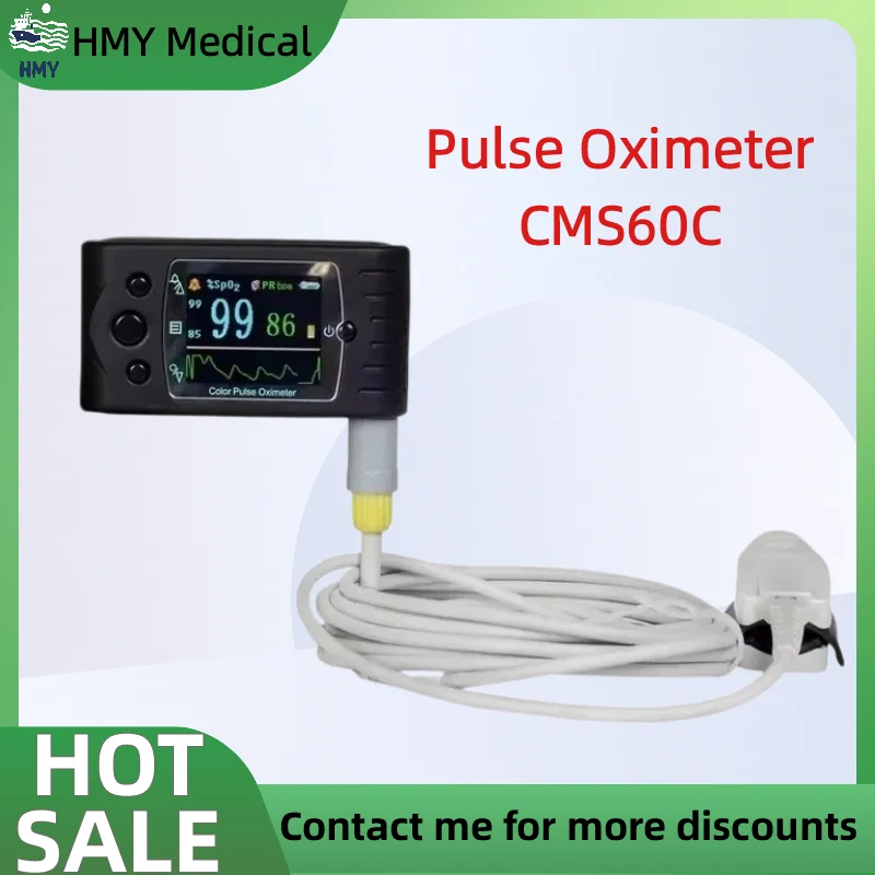 CMS60C Handheld Pulse Oximeter Portable Rechargeable SpO2 Pulse Rate Blood Oxygen Monitor CE Certified