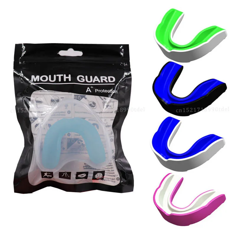 2Pcs Boxing Gum Shield Mouth Guard Mouthguard Slim Fit for Football Wrestling Hockey Lacrosse Boxing for Contact Combat Sport