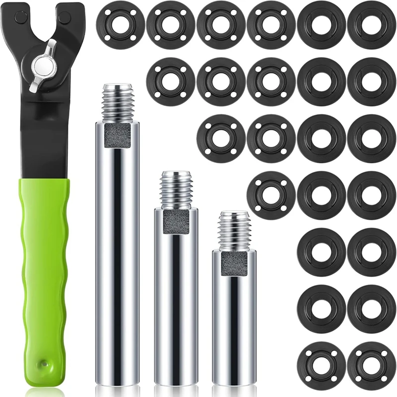 

ABJI-5/8 дюймов-11 Угловая шлифовальная машина Удлинительный вал Шатун Аксессуар для угловой шлифовальной машины с регулируемым ключом для шлифовальной машины