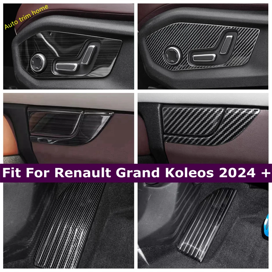 

Seat Adjustmen Switch Button / Footrest Pedal Decor Panel Cover Trim For Renault Grand Koleos 2024 2025 Car Interior Accessories