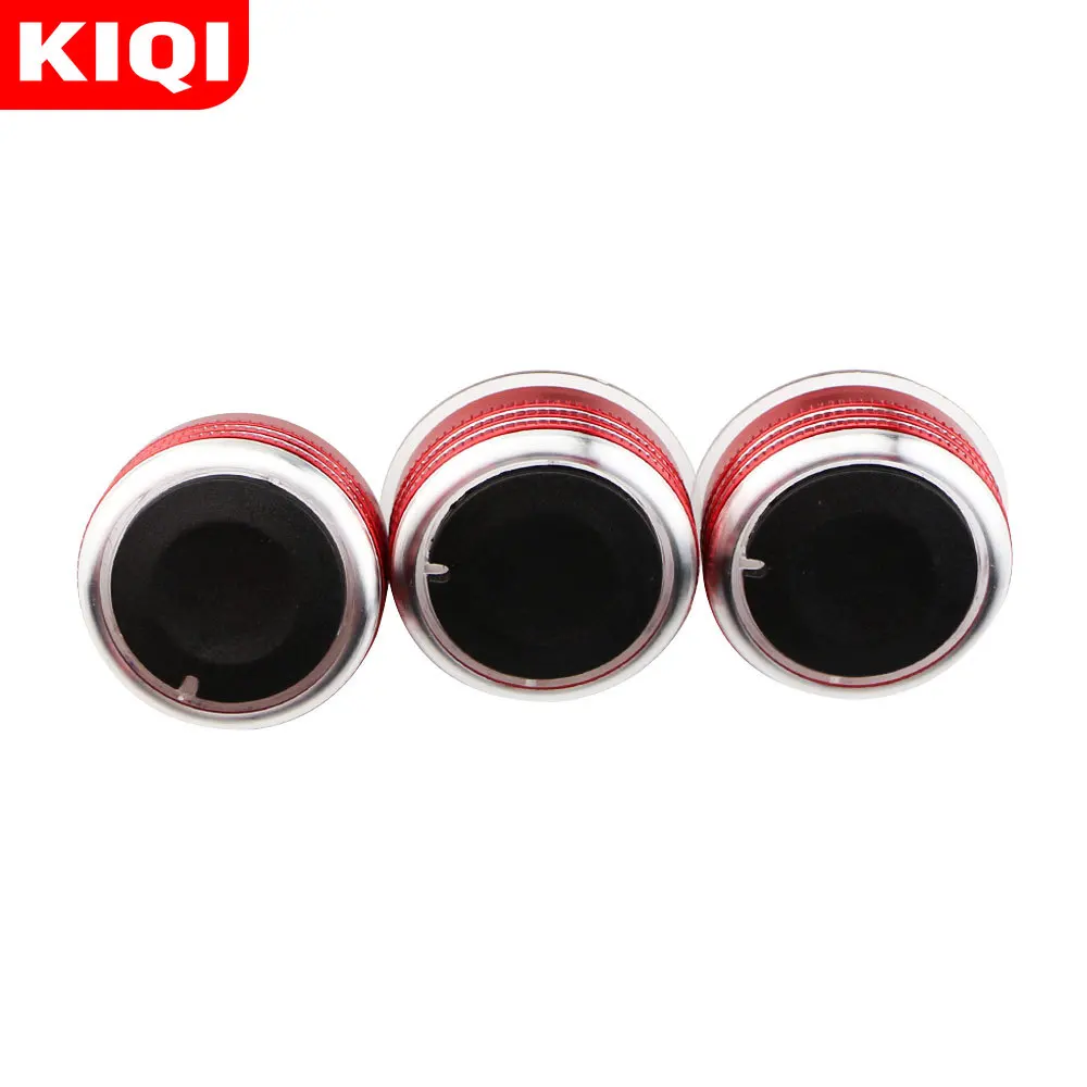 KIQI Aluminum Alloy Car Air Conditioning Heat Control Switch Knob for TOYOTA BB 2000-2005 SCION XB 2003-2007 Accessories