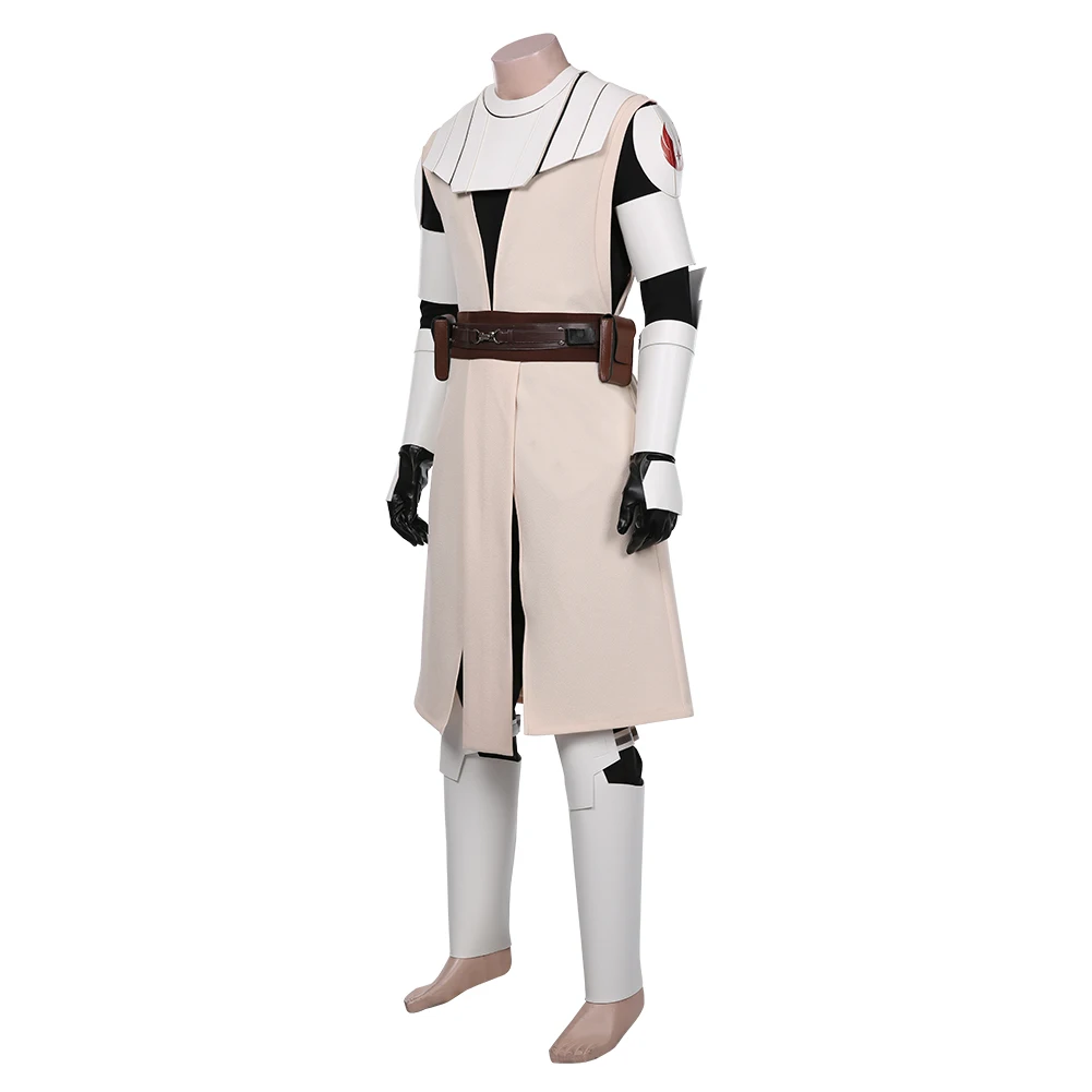 Obi Wan Kenobi Cosplay Anime Costume cappotto giacca a vento pantaloni abiti Fantasia uomini Halloween carnevale partito travestimento vestiti