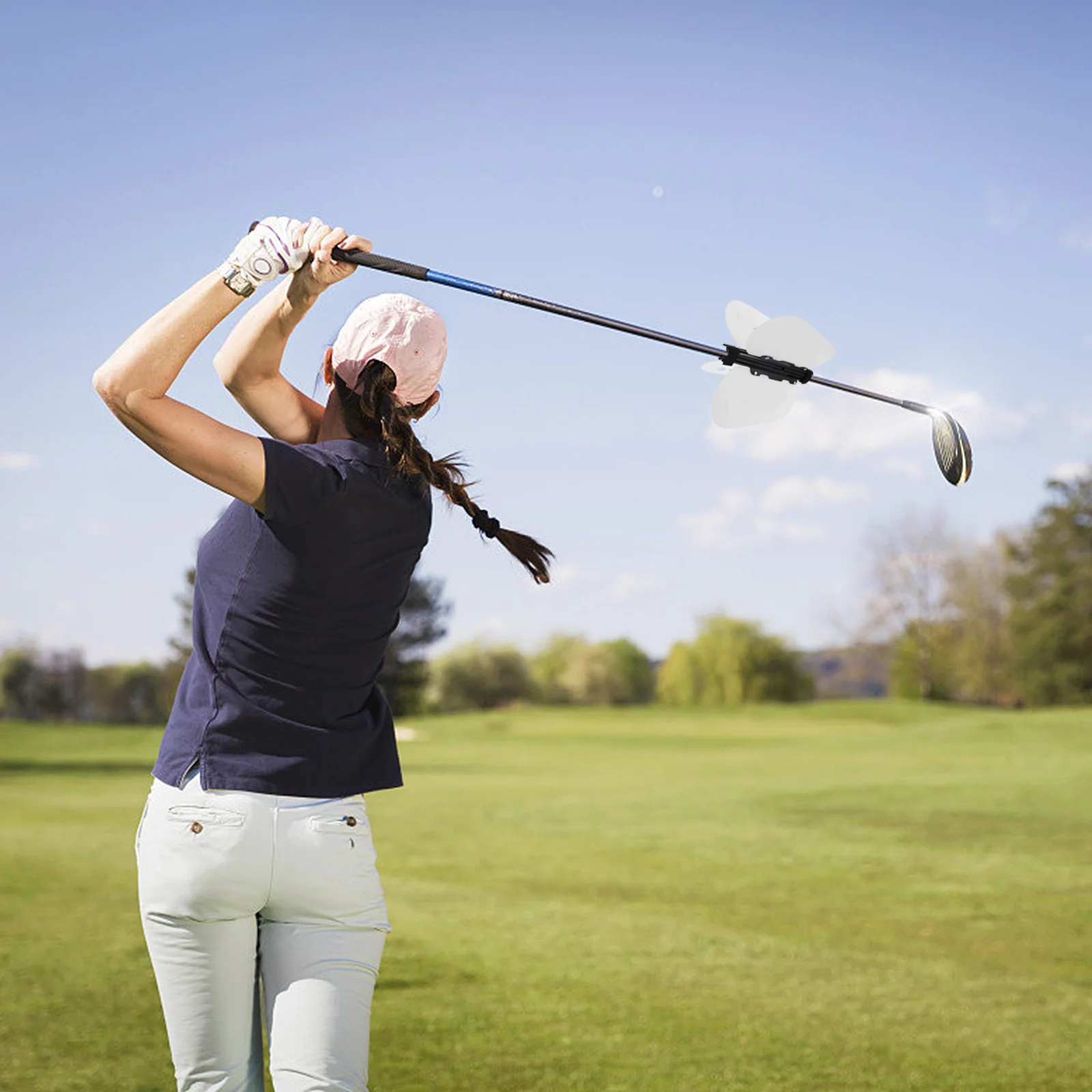 

Power Resistance Trainer Swing Warm-Up Fan Pinwheel Aid Golf Swing Trainer Practice Aid for Left Right Hand