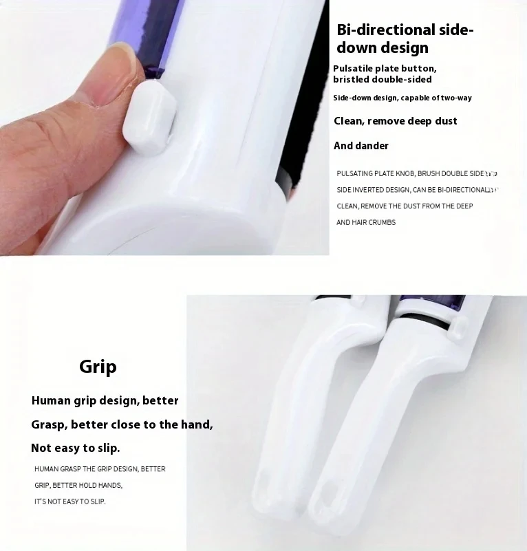 Electrostatic Static Clothing Dust Pets Hair Cleaner Remover Brush Suction Sweeper For Home Office Travel Cleaning Brushes image 2