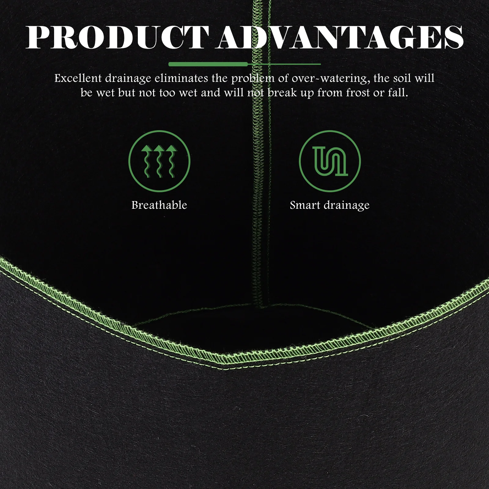 

5 шт. мешков для выращивания растений из нетканого материала для сада, для растений, фруктов, овощей, с отличной дренажной способностью