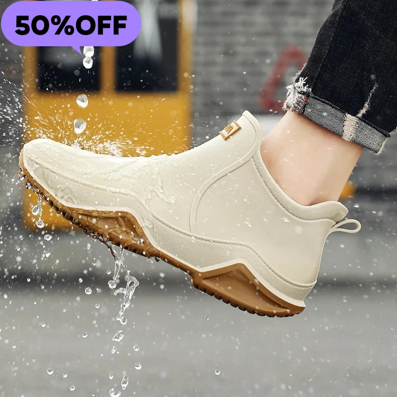 

2026Low-cylinder Rain Shoes Men Outdoor Fishing Couple EVA Waterproof Shoes Stylish Style for Outdoor Wear,Chef's Shoe Rain Boot