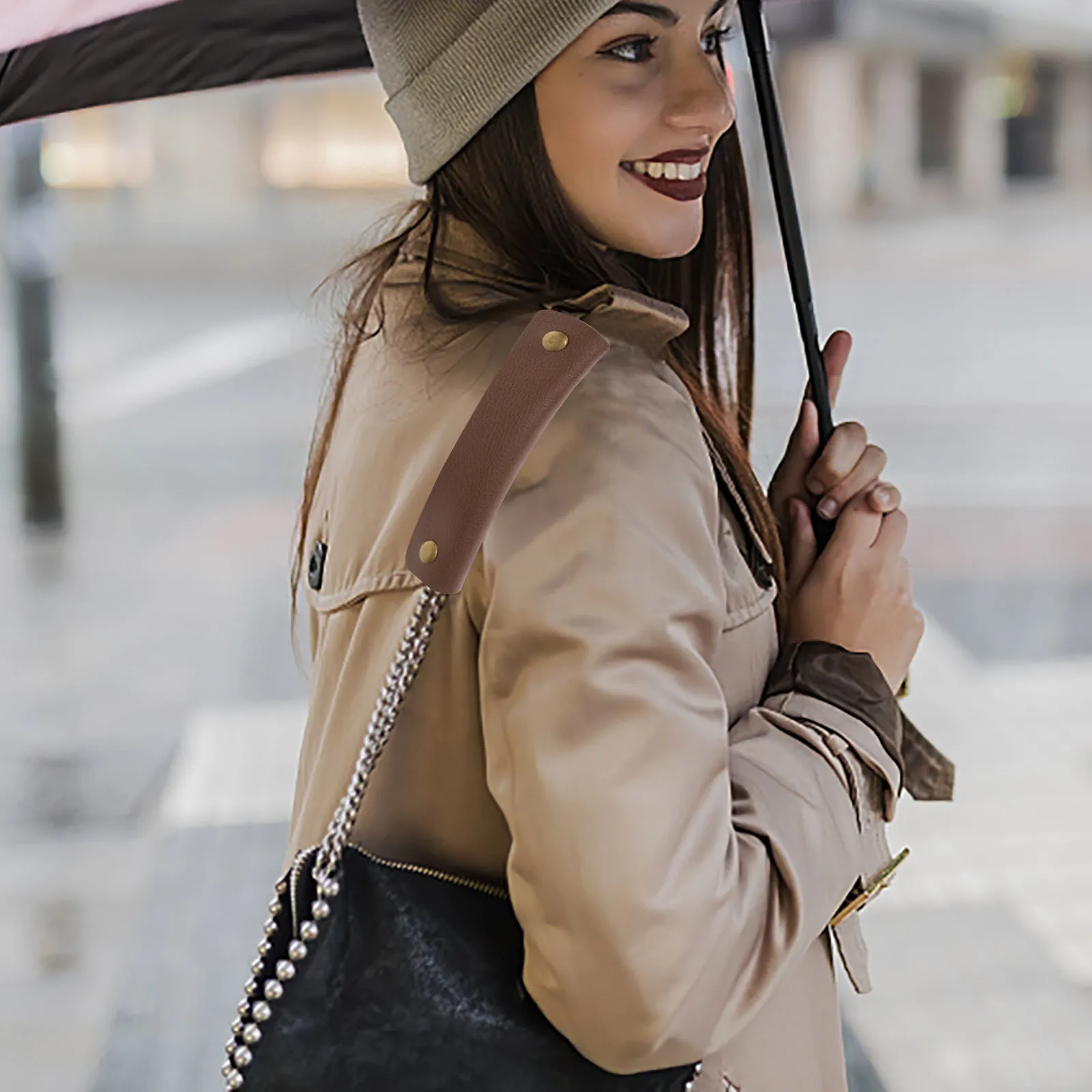 

Комплект из 4 чехлов для ручек чемоданов из ПУ с кнопочной застежкой, защитные накладки на ручки багажа, чехлы для дорожных сумок, накладки на ручки чемоданов