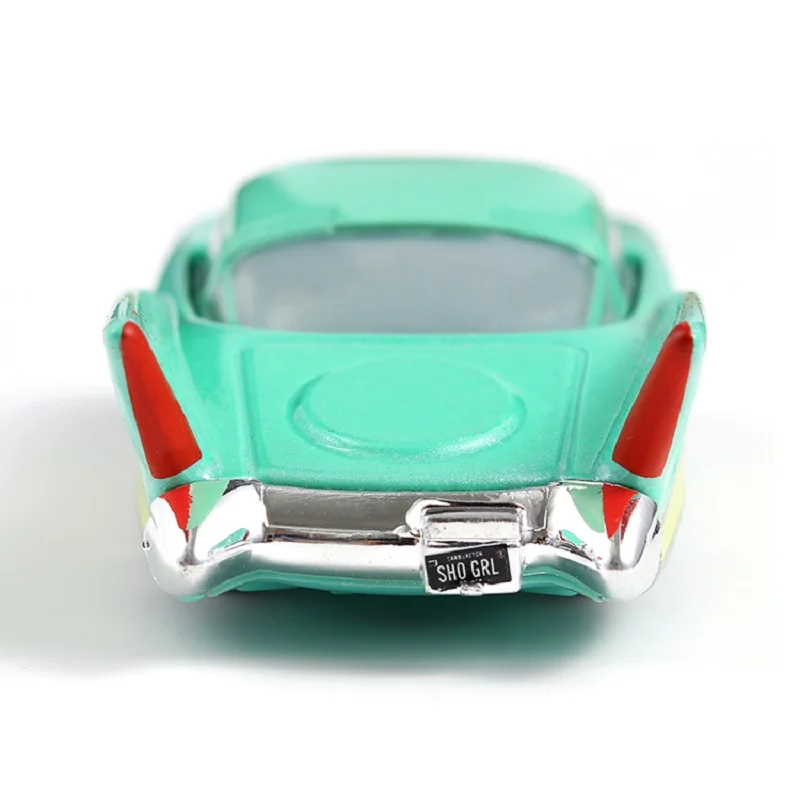 Disney-Coche de juguete de Metal fundido a presión para niños, Cars 3 Pixar, Flo, 1:55, Lightning McQueen, regalo para niños y niñas, regalos de