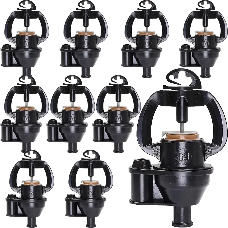 10 peças de Microaspersores para Jardim (55 L/h, Conector de 7 mm) Sistema de Irrigação Automático, Bico de Aspersor, Cabeça de Aspersor, Pulverizador