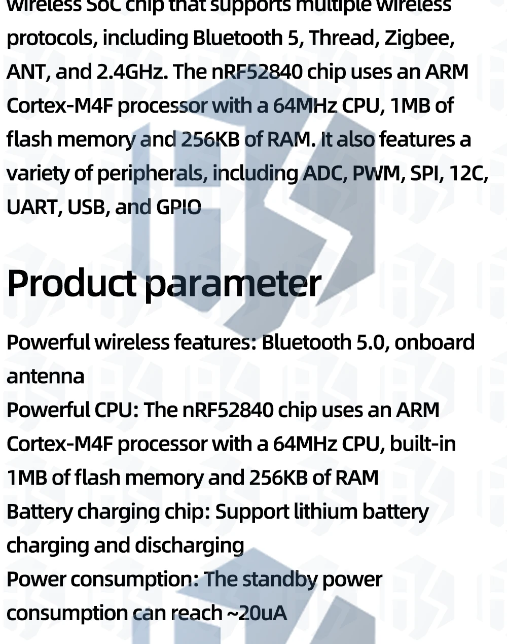 1~20 Stück NRF52840 Super-Mini-Entwicklungsboard, kompatibel mit Nice!Nano V2.0 Bluetooth-Lademanagement Pro Micro NRF52840 – Detail 10