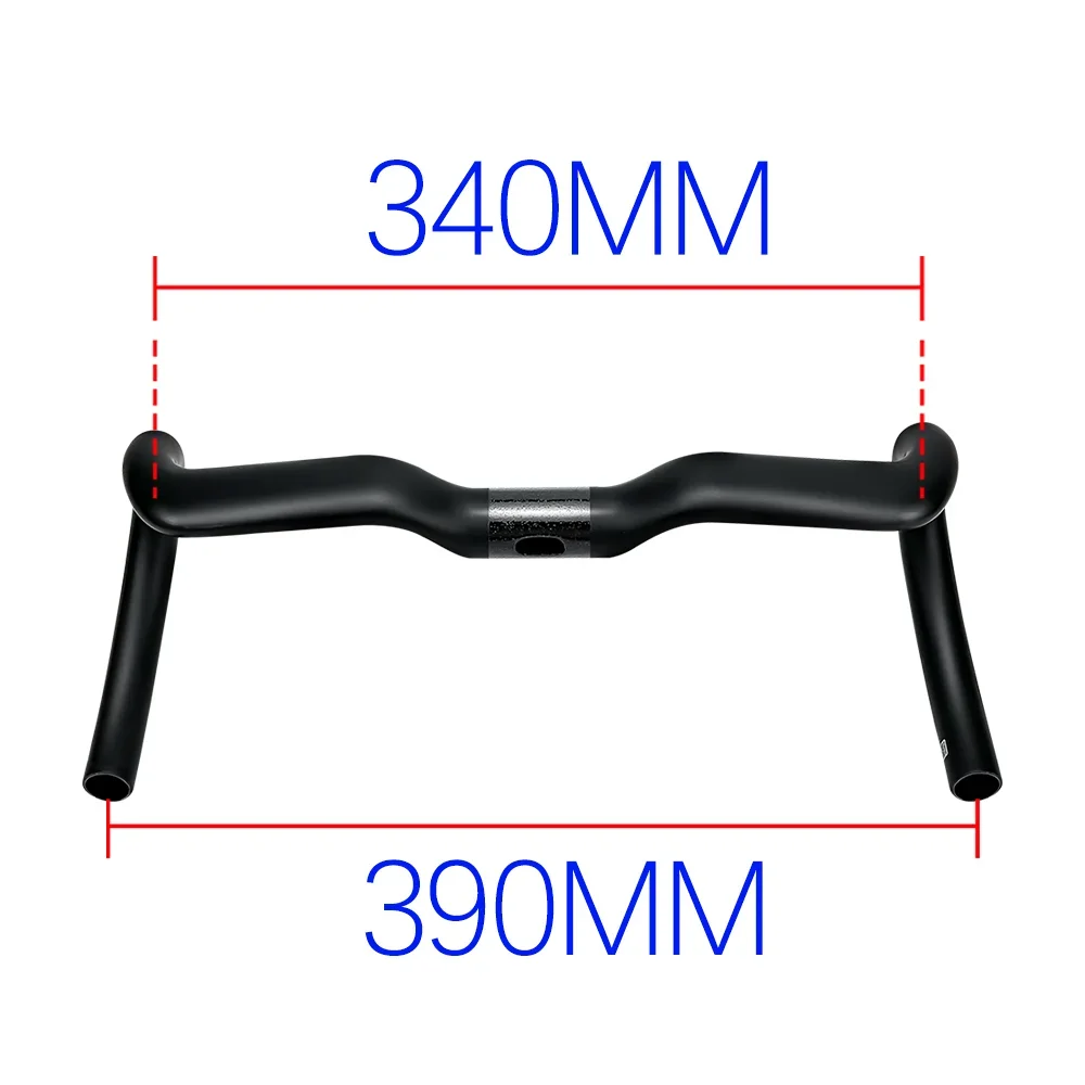 BALUGOE Competition Lift 20mm Highway Bicycle Bend Handle Extraverted Sprint Type Bicycle Handlebar Ultralight Carbon Fiber UCI image 3